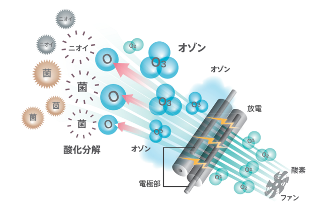 オゾン風発生のイメージ