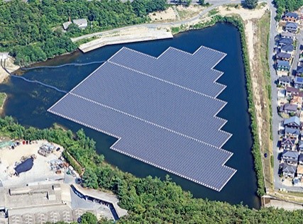 岡山・下山池メガソーラー発電所