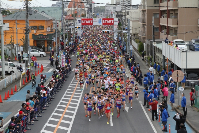 昨年のかすみがうらマラソンの様子（写真提供：土浦市）