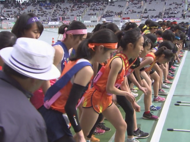 中学生「東京駅伝」大会（昨年の模様）