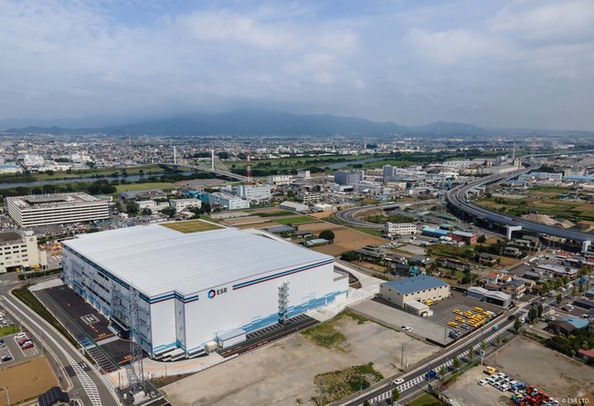 ESR茅ヶ崎ディストリビューションセンター（南東側より　圏央道・寒川南IC方面）