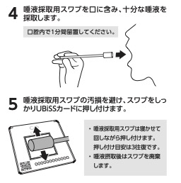 唾液検体の採取方法