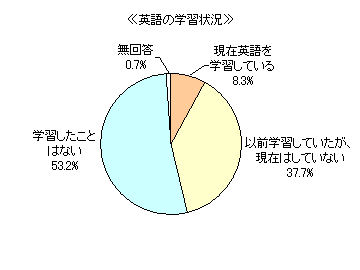 英語の学習状況