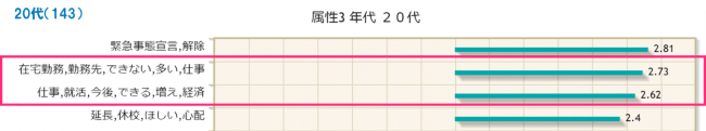 今、不安なこと：自由記述 セグメント (※2020年5月 当社調べ)