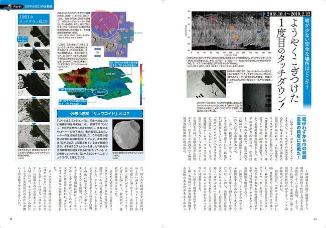 ＜Part1「はやぶさ2」の全軌跡 ページ例＞