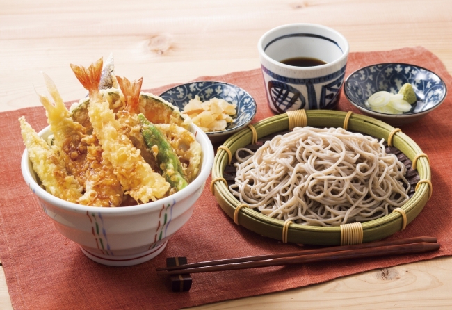 ごちそう天丼と二八蕎麦