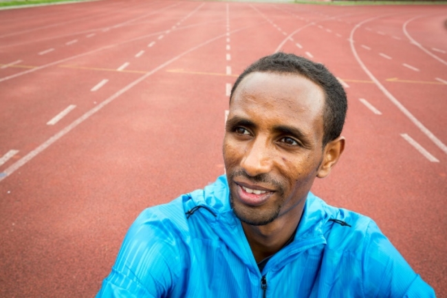 東京マラソン2020のエリートカテゴリーで出場するヨナス・キンディ選手 　　©UNHCRGordon Welters