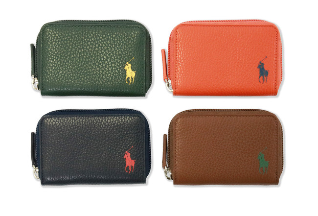 COLLECTORS × POLO Ralph Lauren スモールレザーコレクション　ラウンドコインケース