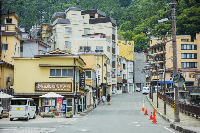 土湯温泉街風景