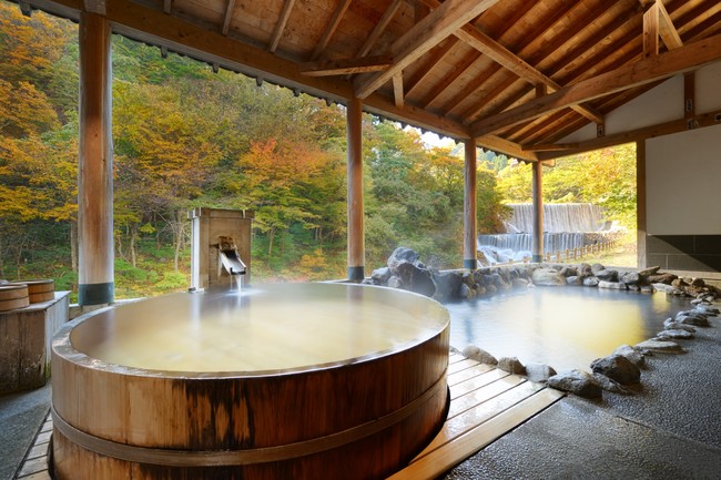 土湯温泉の旅館お風呂