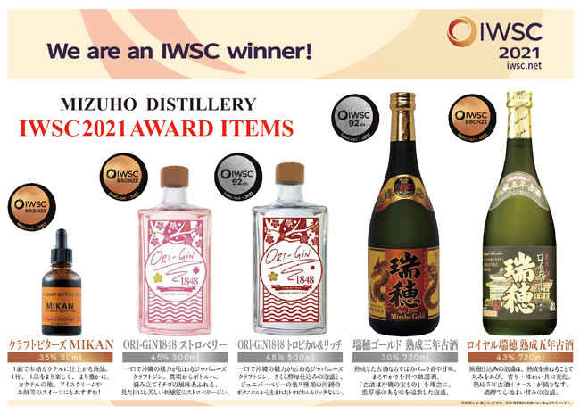 IWSC アワード受賞