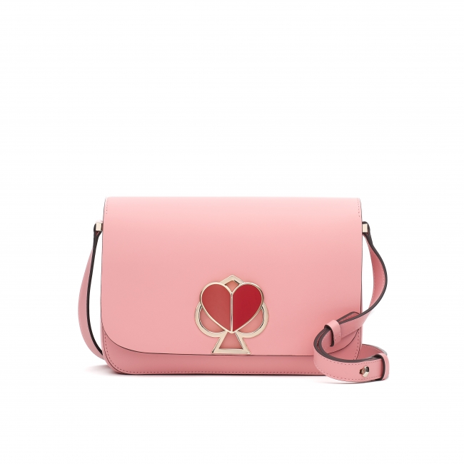 nicola twistlock medium flap shoulder in rococo pink 60,000円