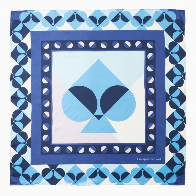 geospade spade square scarf in blue 12,000円 (税抜)