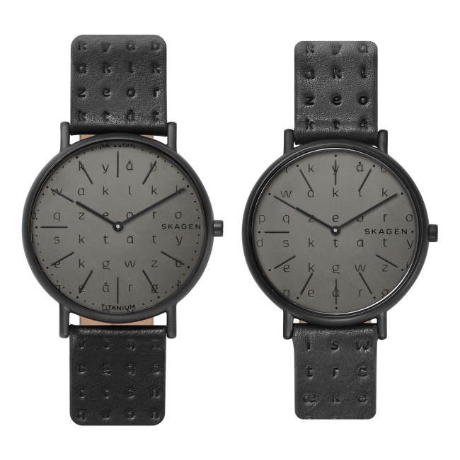 （SKAGEN×Playtypeコラボレーションモデル） 　　SIGNATUR SKW6490 ケース径40mm ￥23,000　SIGNATUR SKW2746 ケース径36mm ￥20,000