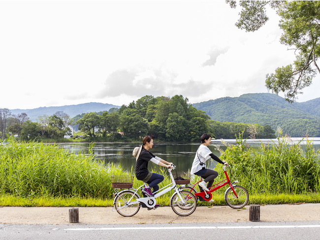 Ｅバイクで裏磐梯をポタリング