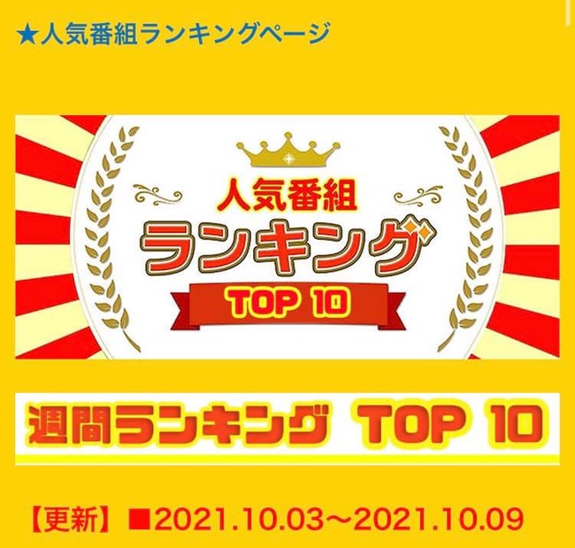 週間ランキング日本1位獲得！（ホンマルラジオ全国600番組中）