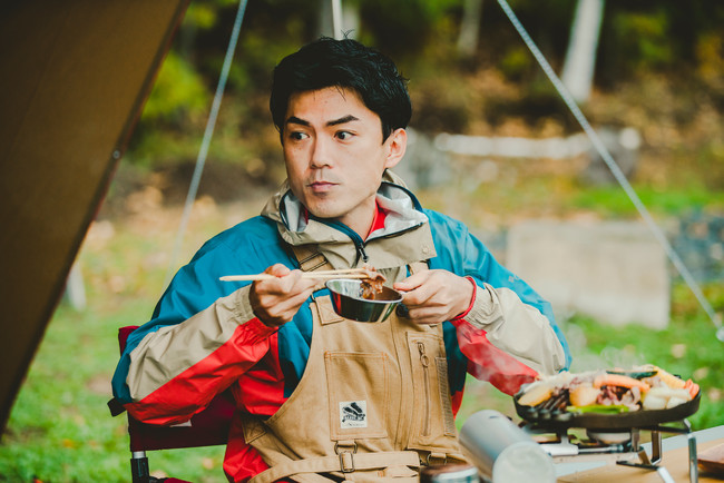 ジンギスカンを食べるたけだバーベキュー