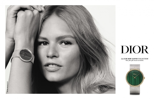   モデルAnna Ewers（アンナ・エワース）による ”LA D DE DIOR SATINE (ラ デ ドゥ ディオール サティーヌ)”ウォッチキャンペーンムービー