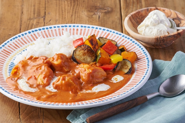 ▲小倉優子の手作りバターでチキンカレー