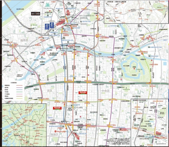 日本購物攻略Osaka MAP