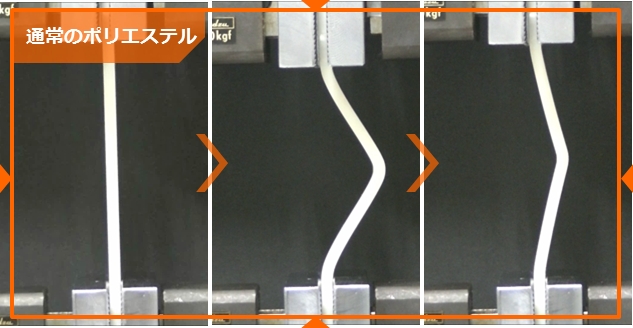 通常のポリエステル
