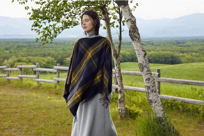 Cashmere 2Way Poncho ￥68,200（税込）