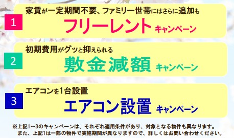 春の新生活応援キャンペーン概要