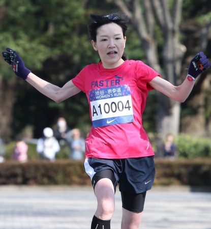 2連覇の松本恭子さん。2位に 1分以上の差をつけて圧勝