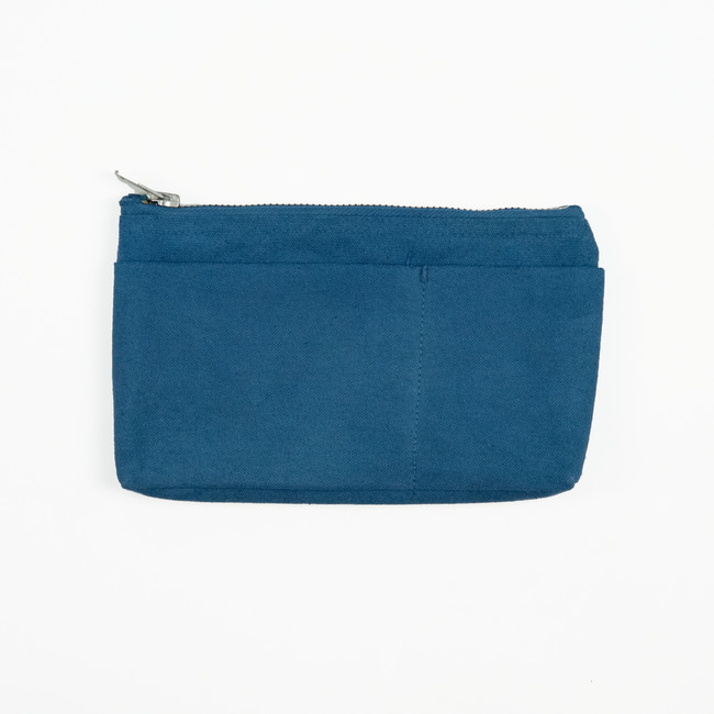 canvas mini pouch light indigo