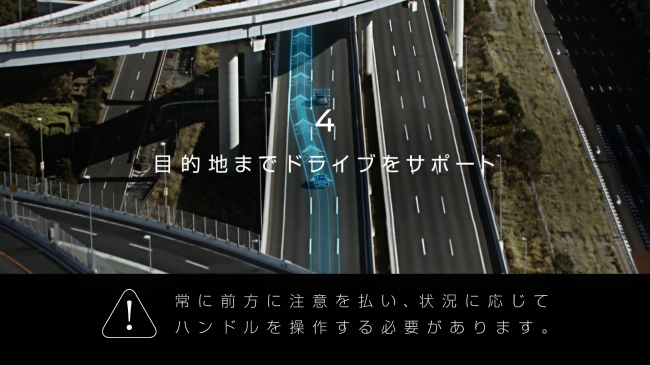 これは、日産の世界初の運転支援システム「プロパイロット 2.0」をモチーフにしたものです。